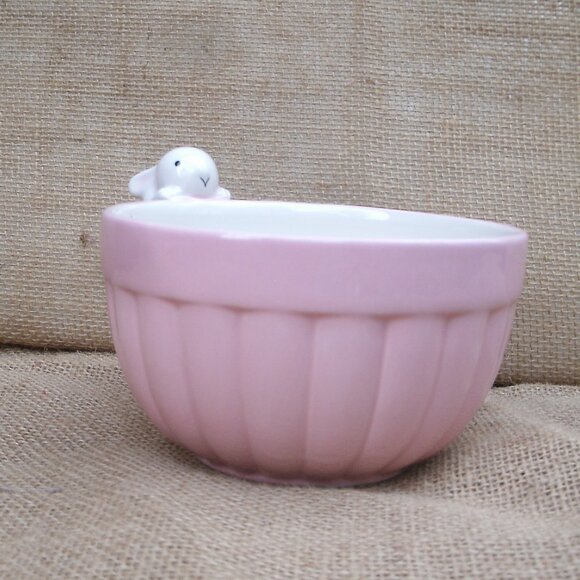 Vintage Hallmark Bunny Rabbit Ceramic Treat Bowl Dish - Picture 5 of 16